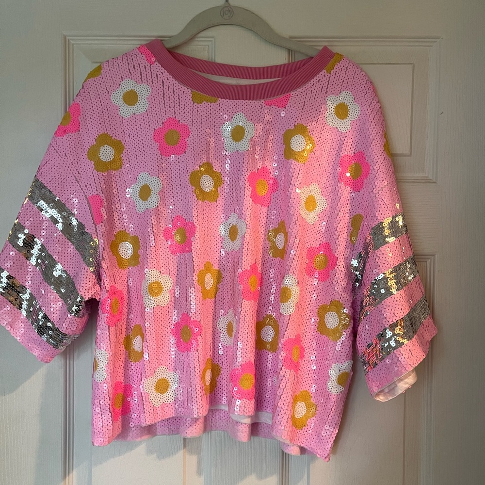 NWOT- Simply Southern Sparkly Tee